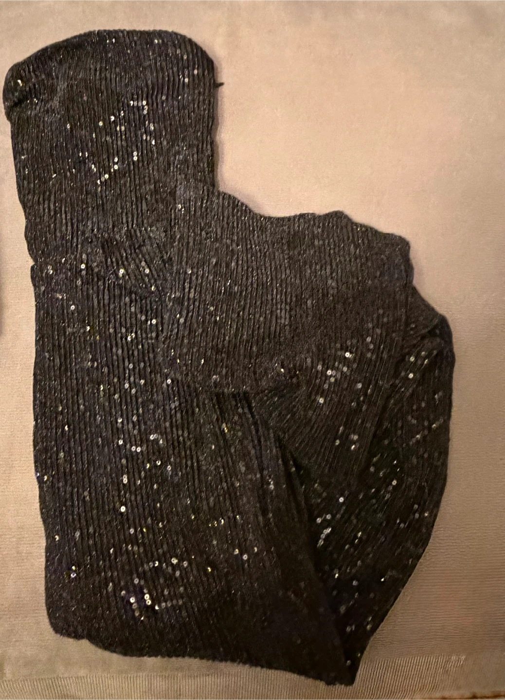 Black Sequin Jumpsuit - photo 4