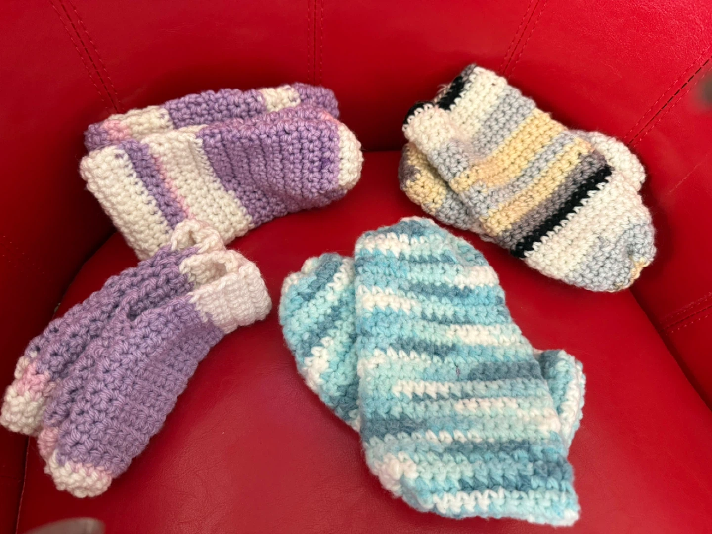 Handmade Crochet Slippers/Booties - photo 4