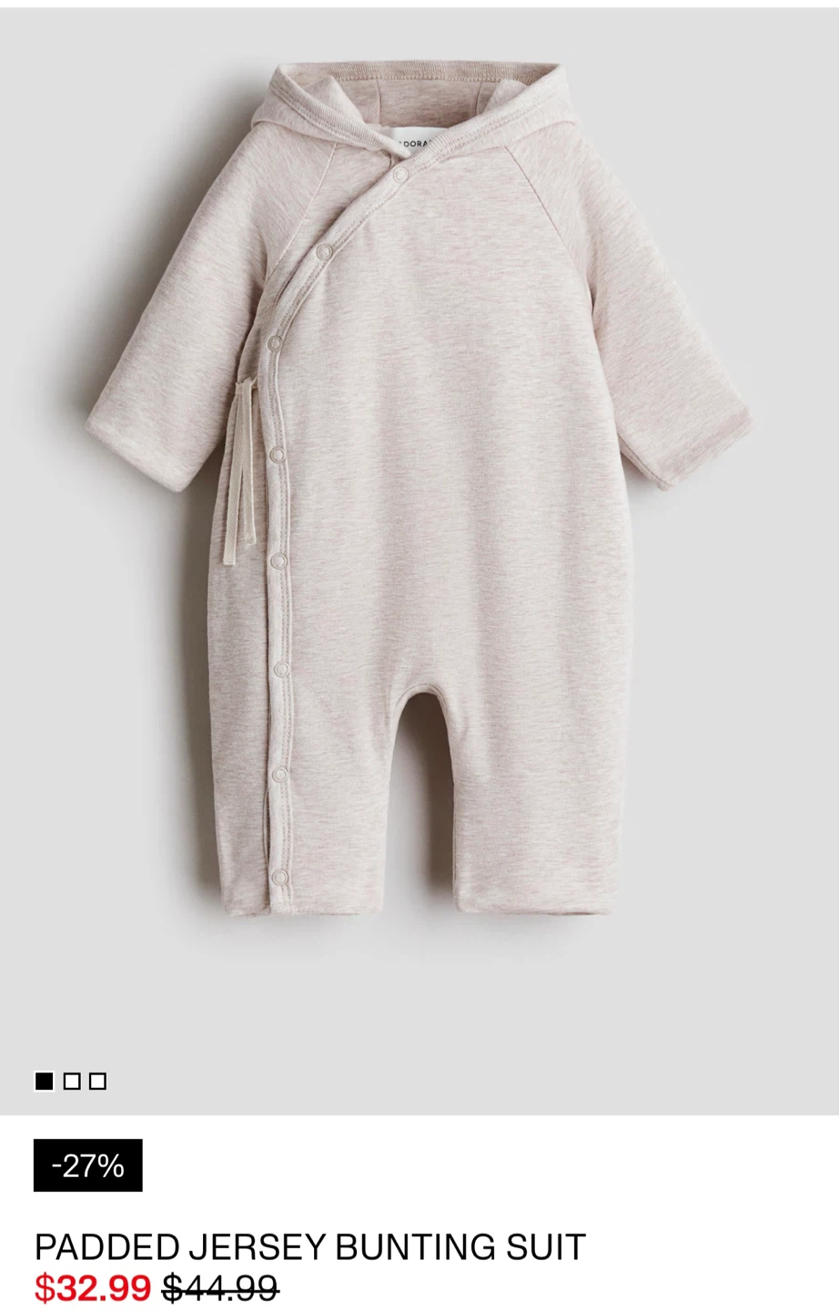 Padded baby suit 0-2 Months - photo 5