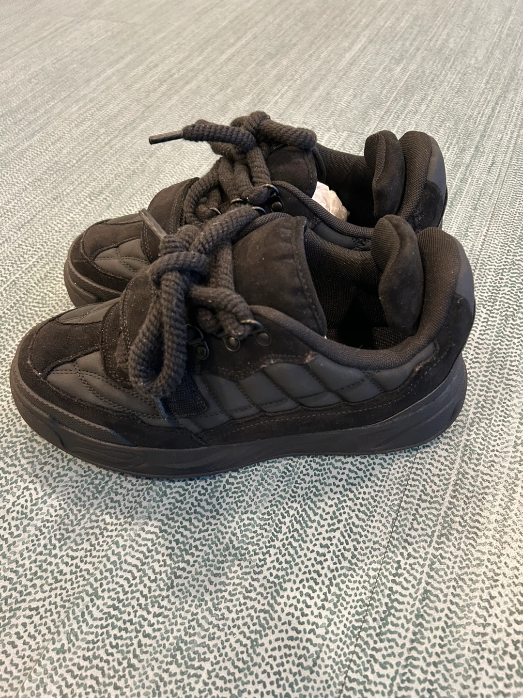 Black Zara Lace-Up Sneakers - Size 8.5 - 9 men(10 in US Women's) - photo 3