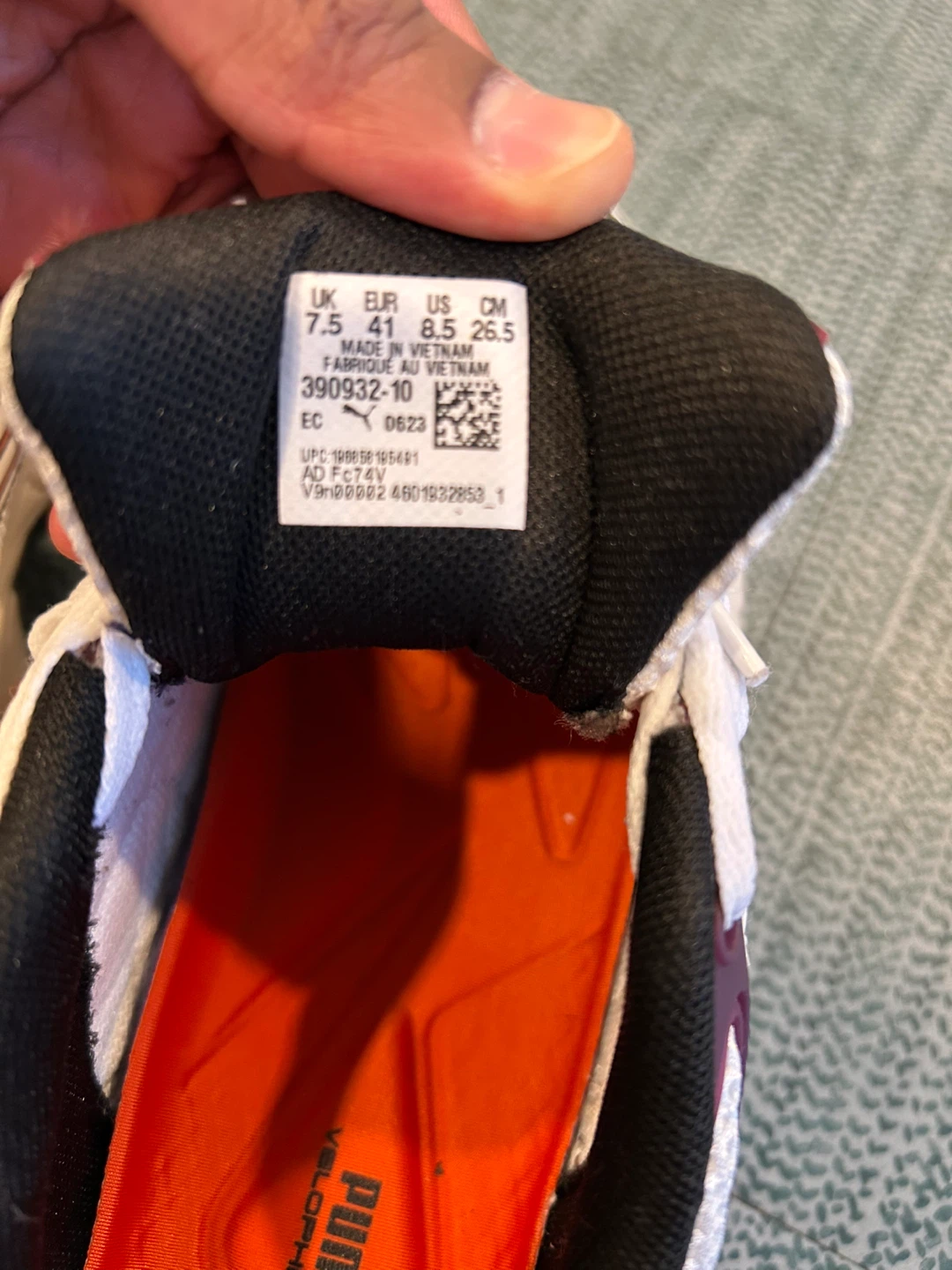 Puma Men's Running Shoes White/Orange/Purple US 8.5 - photo 5