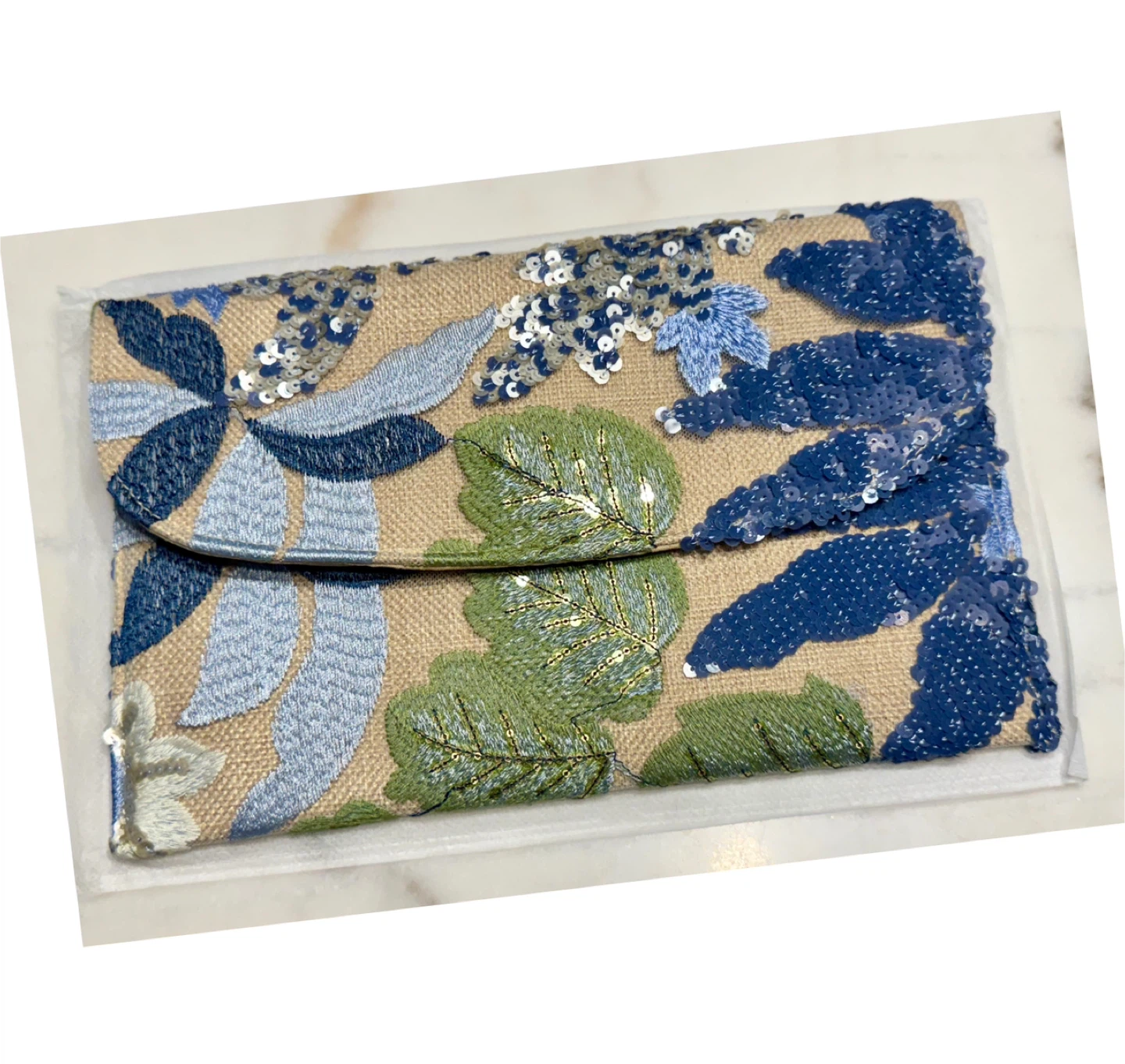 Brand new Floral Embroidered Sequin Clutch Purses - photo 2