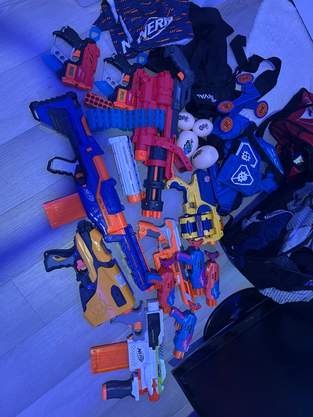 Assorted Nerf Blasters and Accessories Bundle