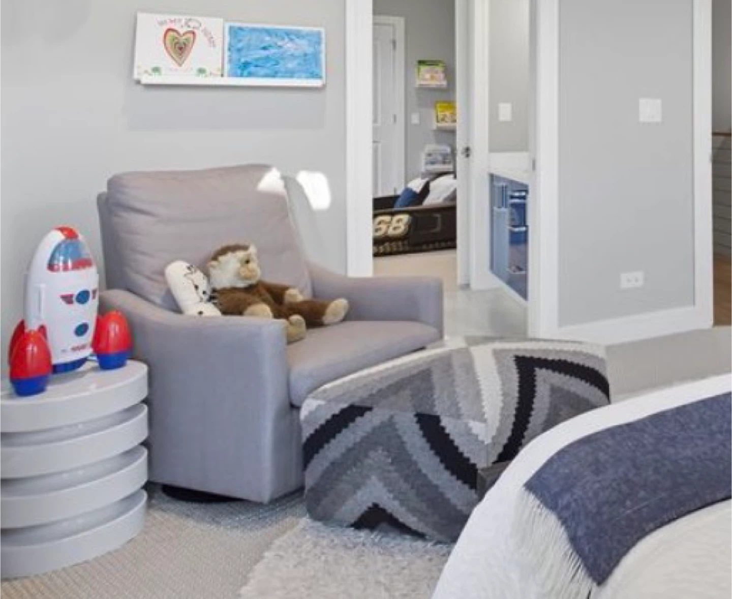 Swivel rocking chair
