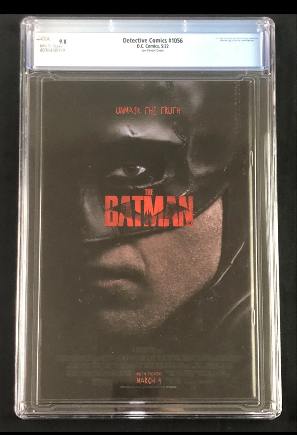 DETECTIVE COMICS #1056 CGC 9.8 Comic Book The Batman variant - photo 2