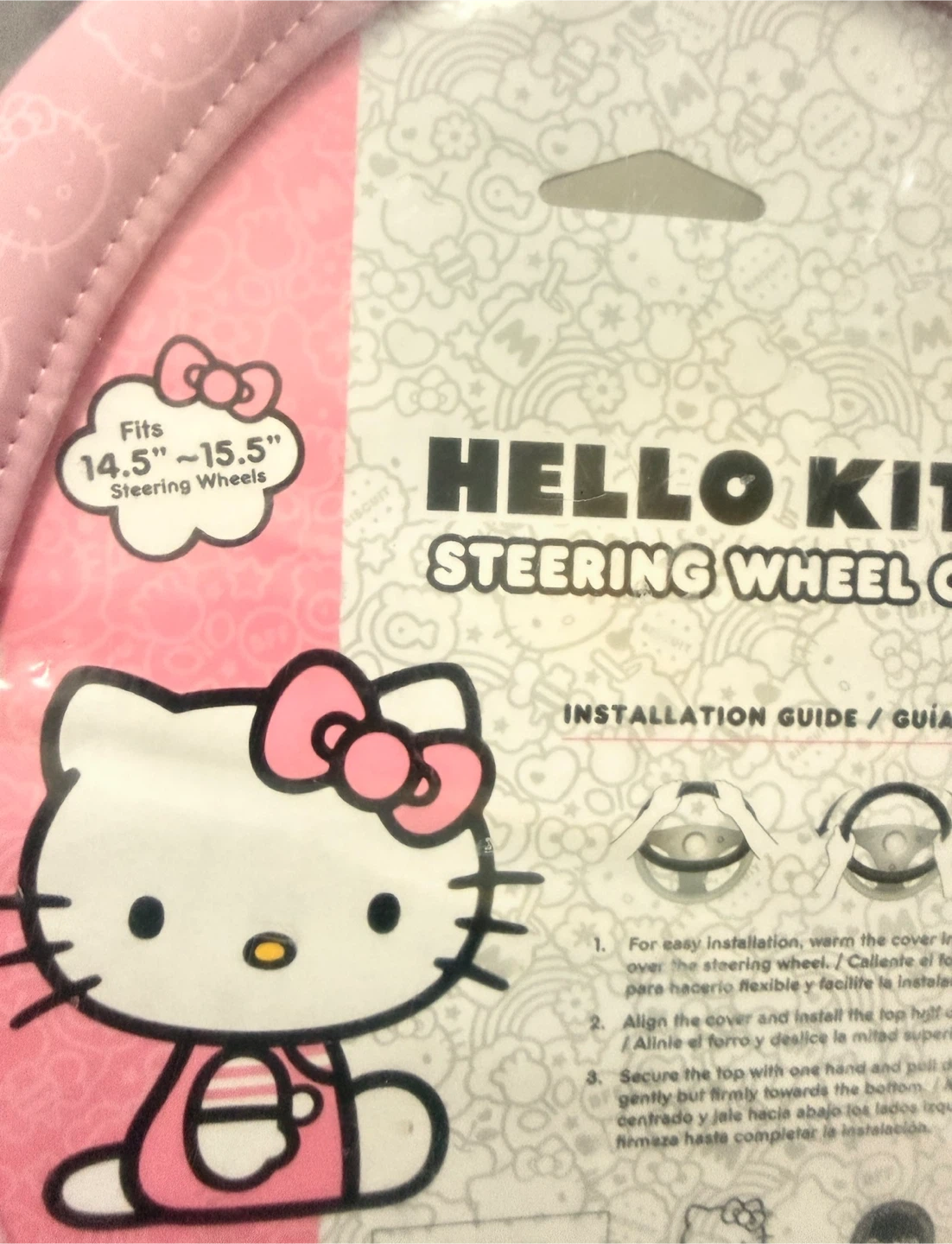 Hello Kitty Pink Steering Wheel Cover - photo 3
