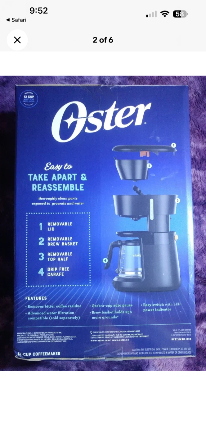 Oster 12-Cup Coffee Maker - photo 2