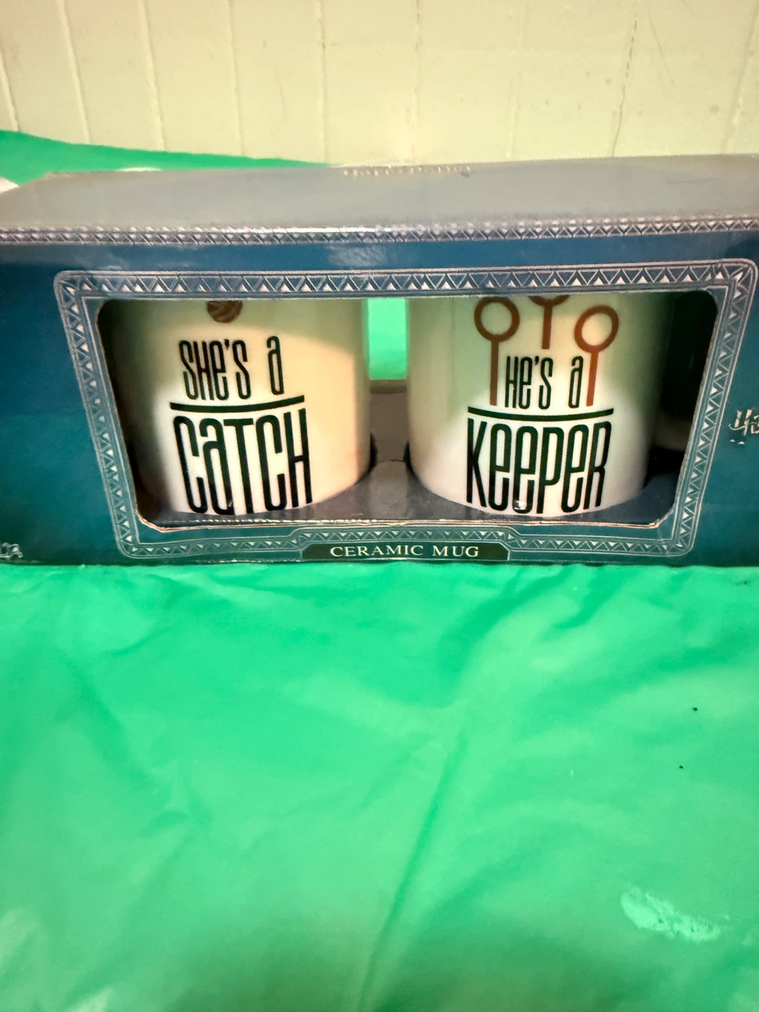 Harry Potter "She's a Catch, He's a Keeper" Ceramic Mugs Set - photo 2