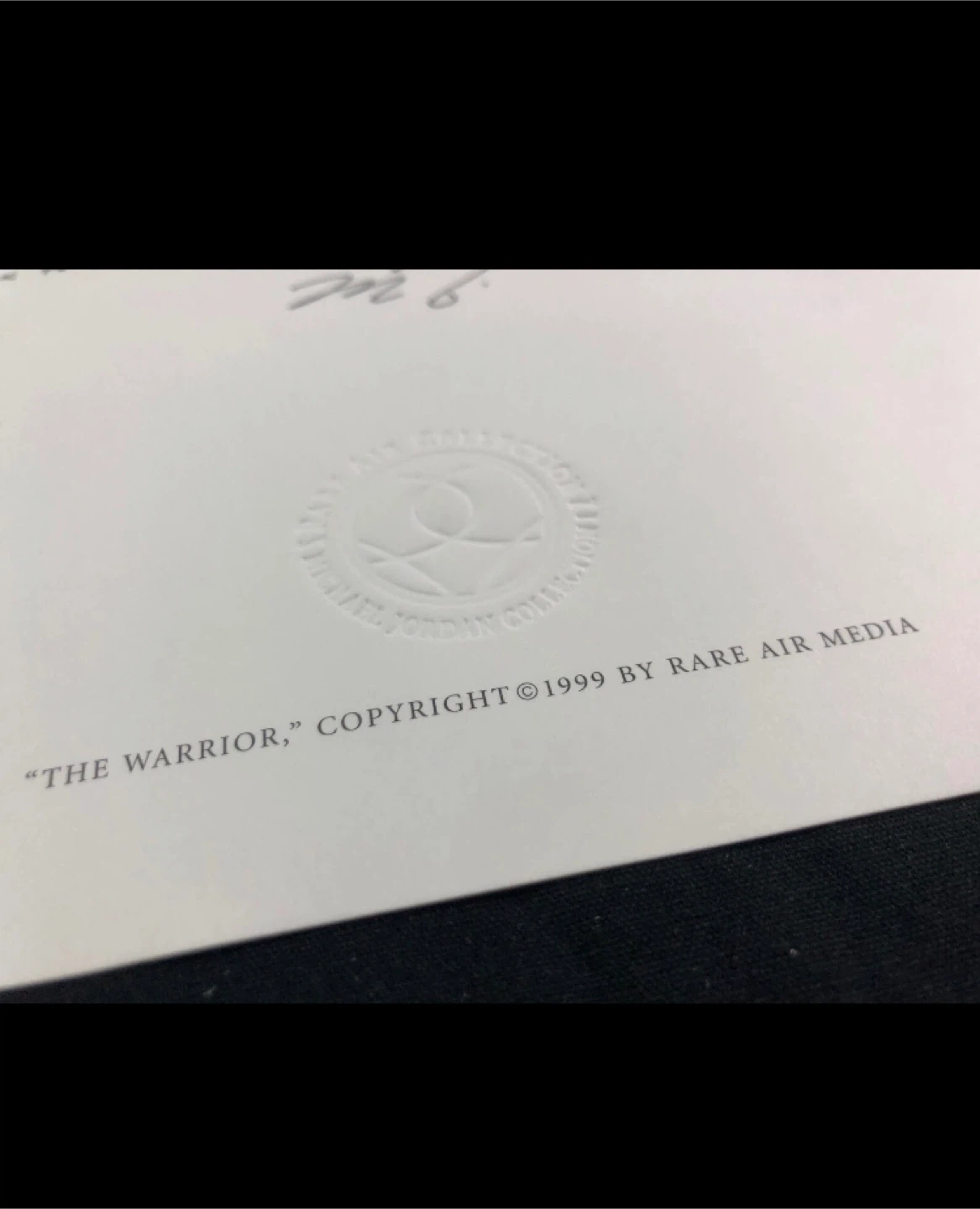 Michael Jordan “The Warrior” lithograph Rare Air Media - photo 3