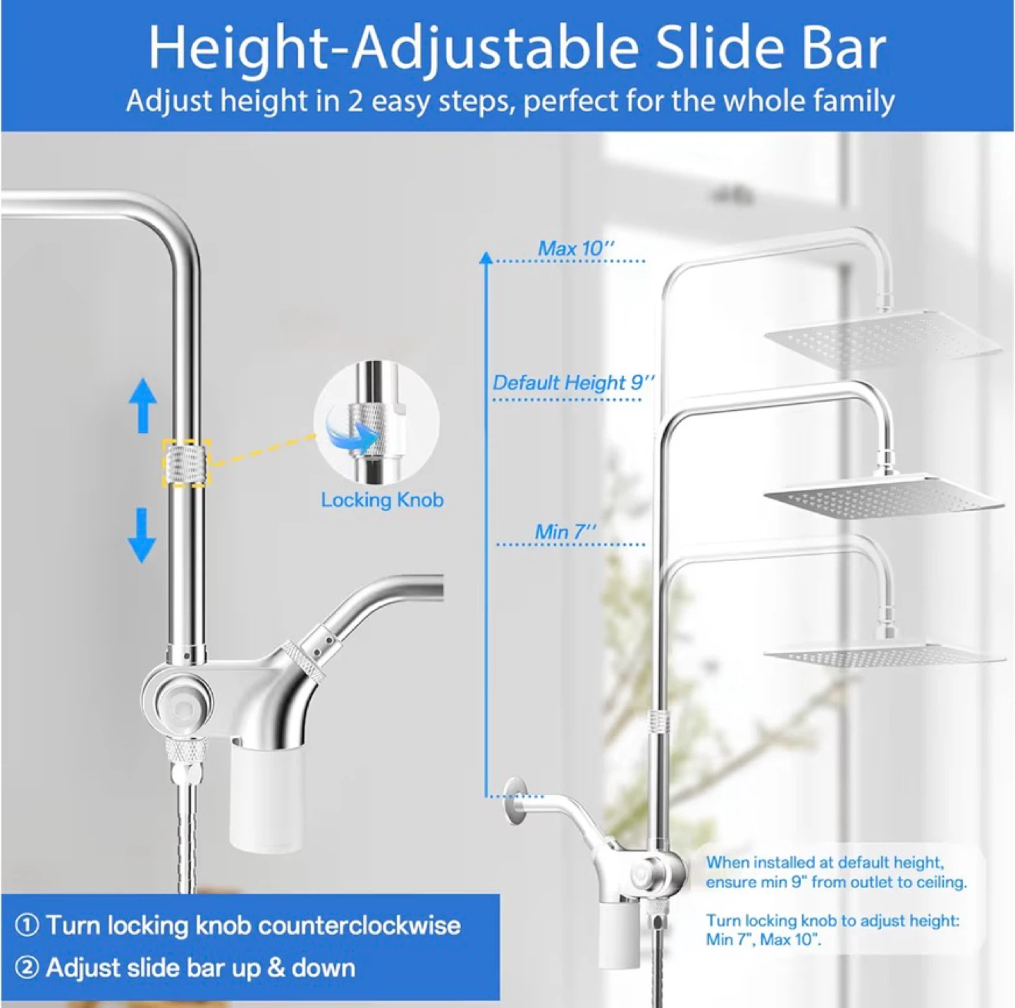 VXV 10-inch Filtered Shower System Combo - photo 3