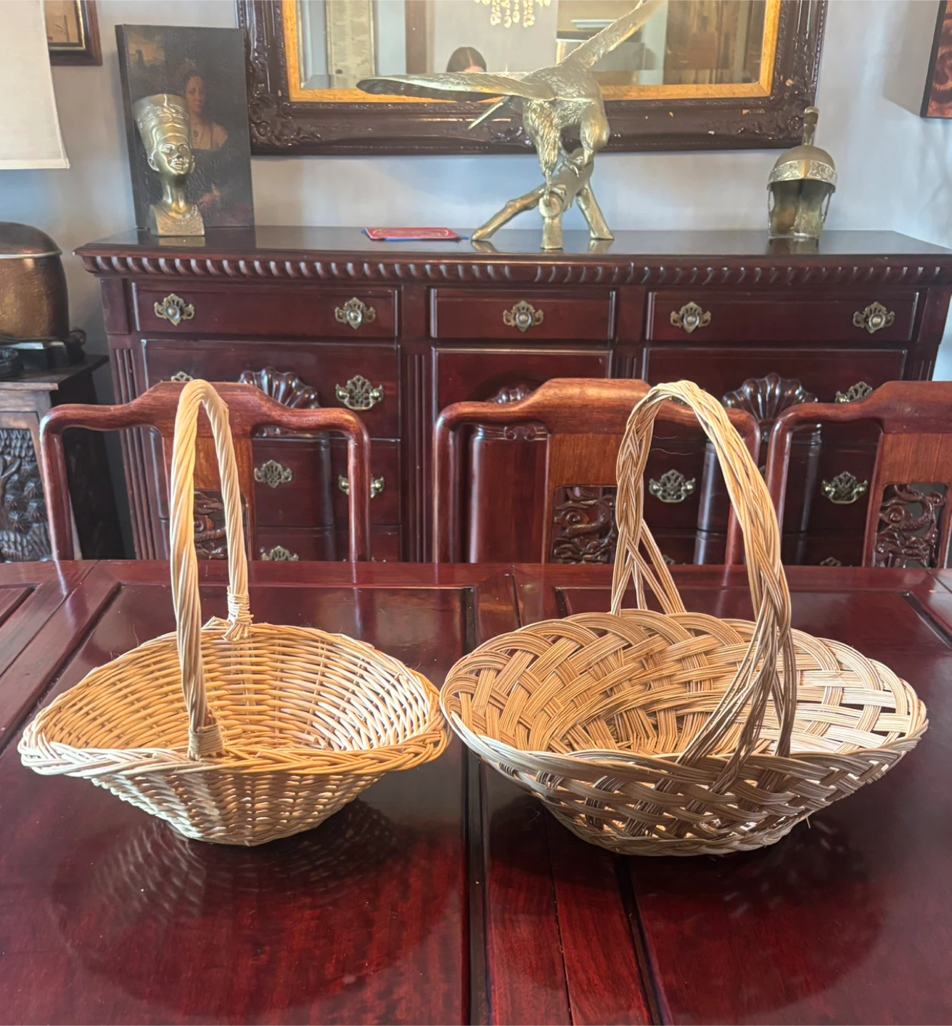 Woven Baskets with Handles