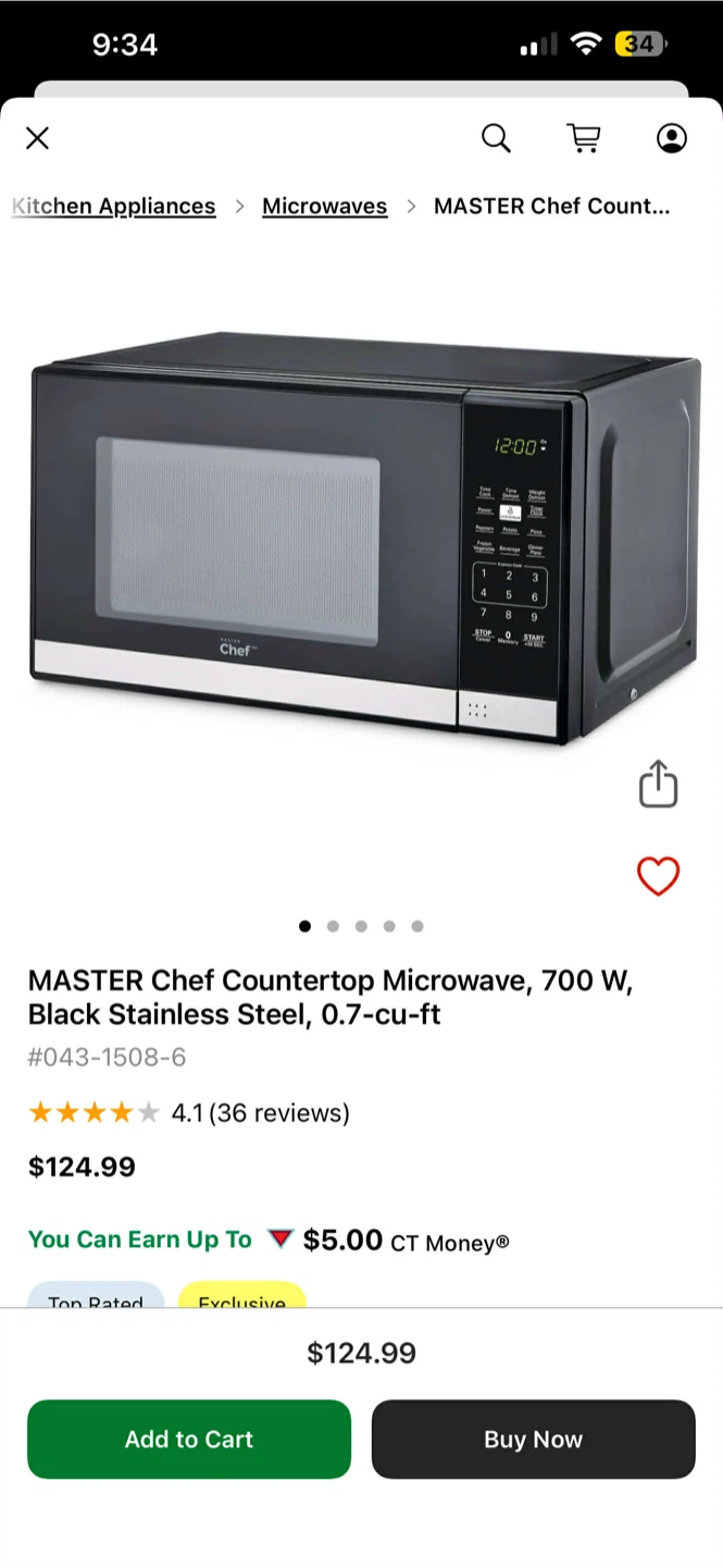 MASTER Chef Countertop Microwave 700W - photo 4