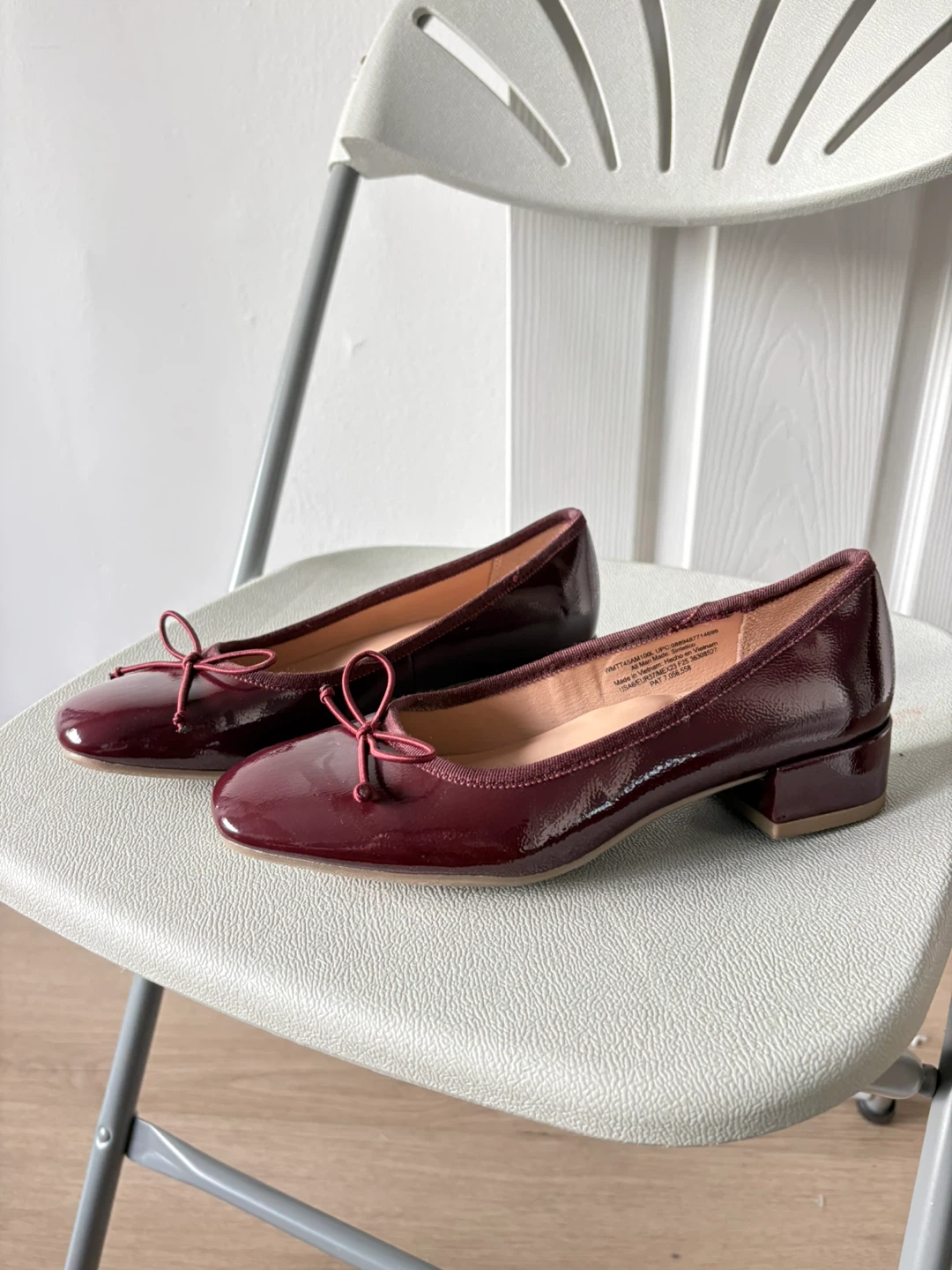 Clarks Women's Burgundy Patent Leather Ballet Flats - photo 3