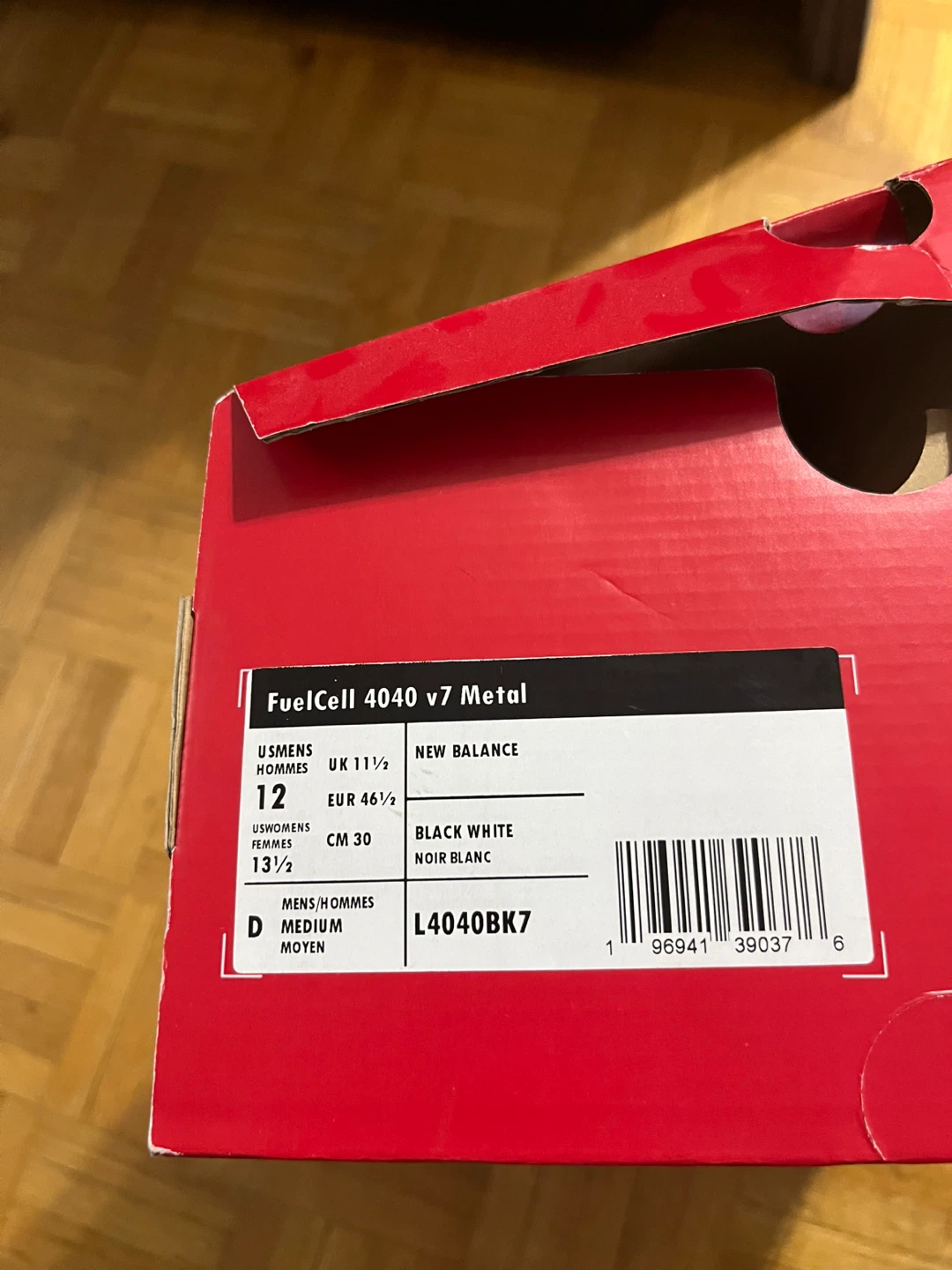 New Balance FuelCell 4040 v7 Metal Baseball Cleats - Size 12 - photo 3