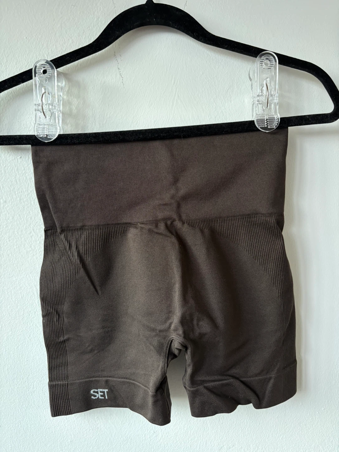 SET Active Brown Seamless Shorts Size S - photo 2