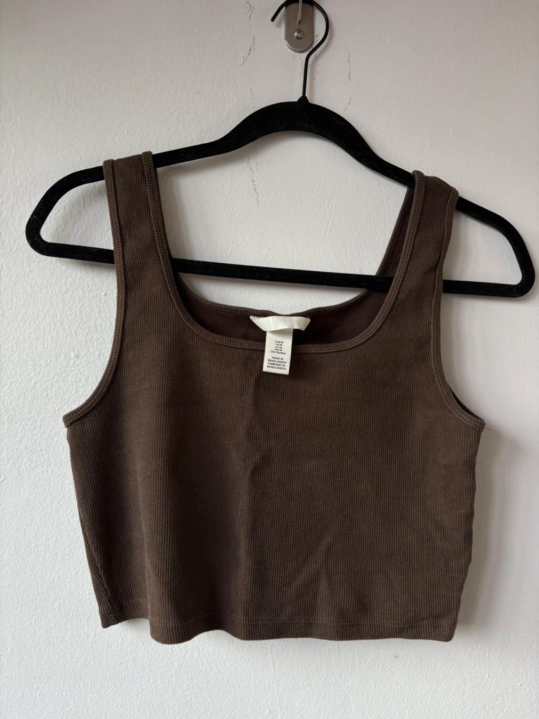 H&M Ribbed Cropped Tank Top
