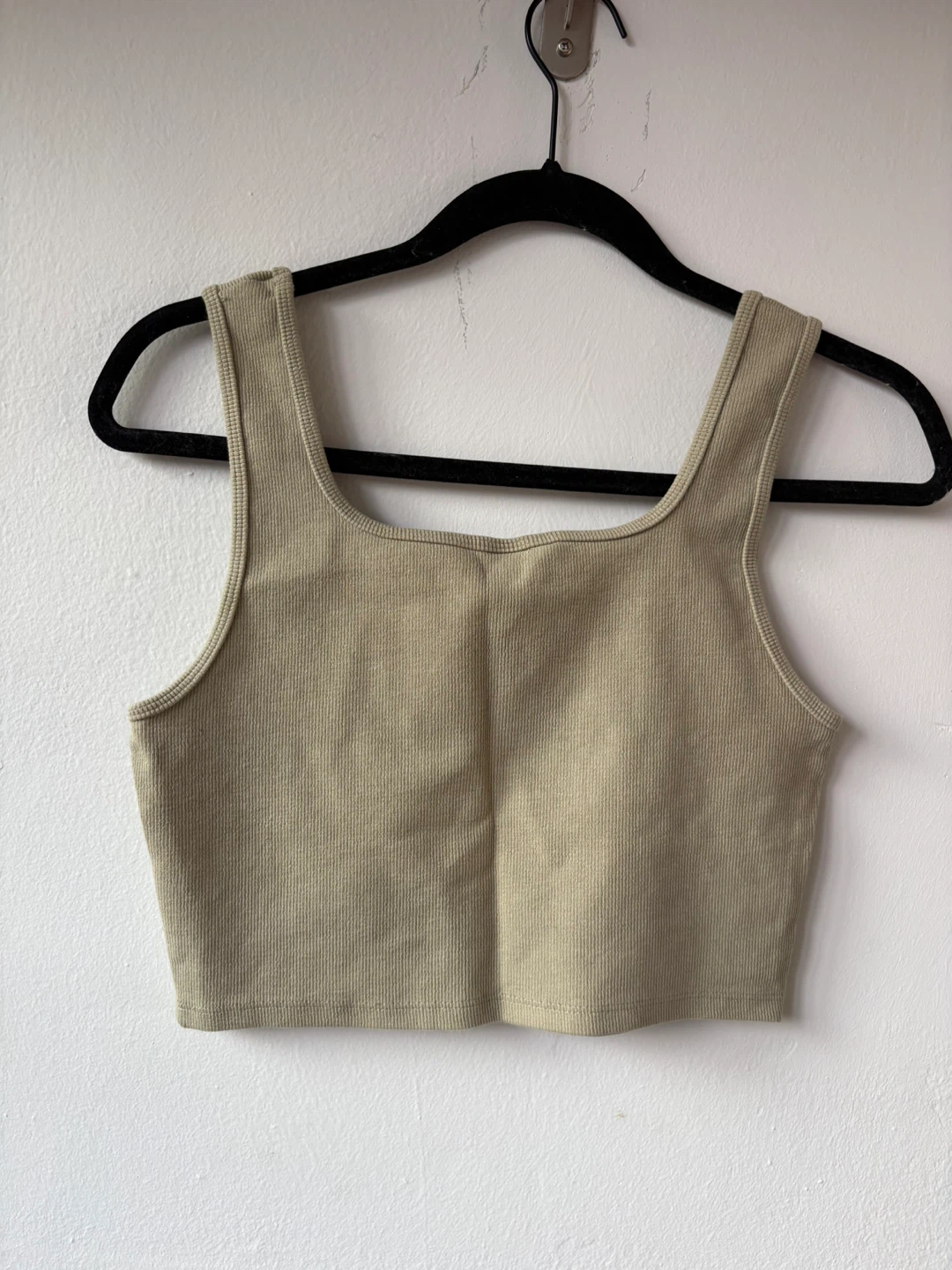 H&M Ribbed Cropped Tank Top - photo 3