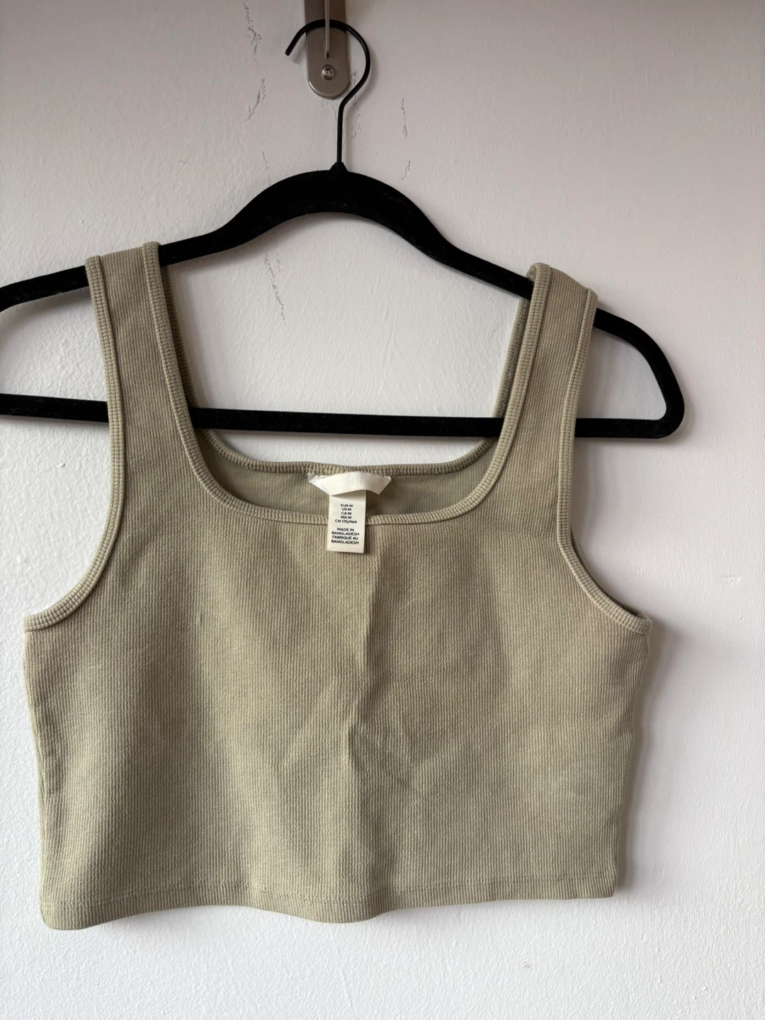 H&M Ribbed Cropped Tank Top - photo 4