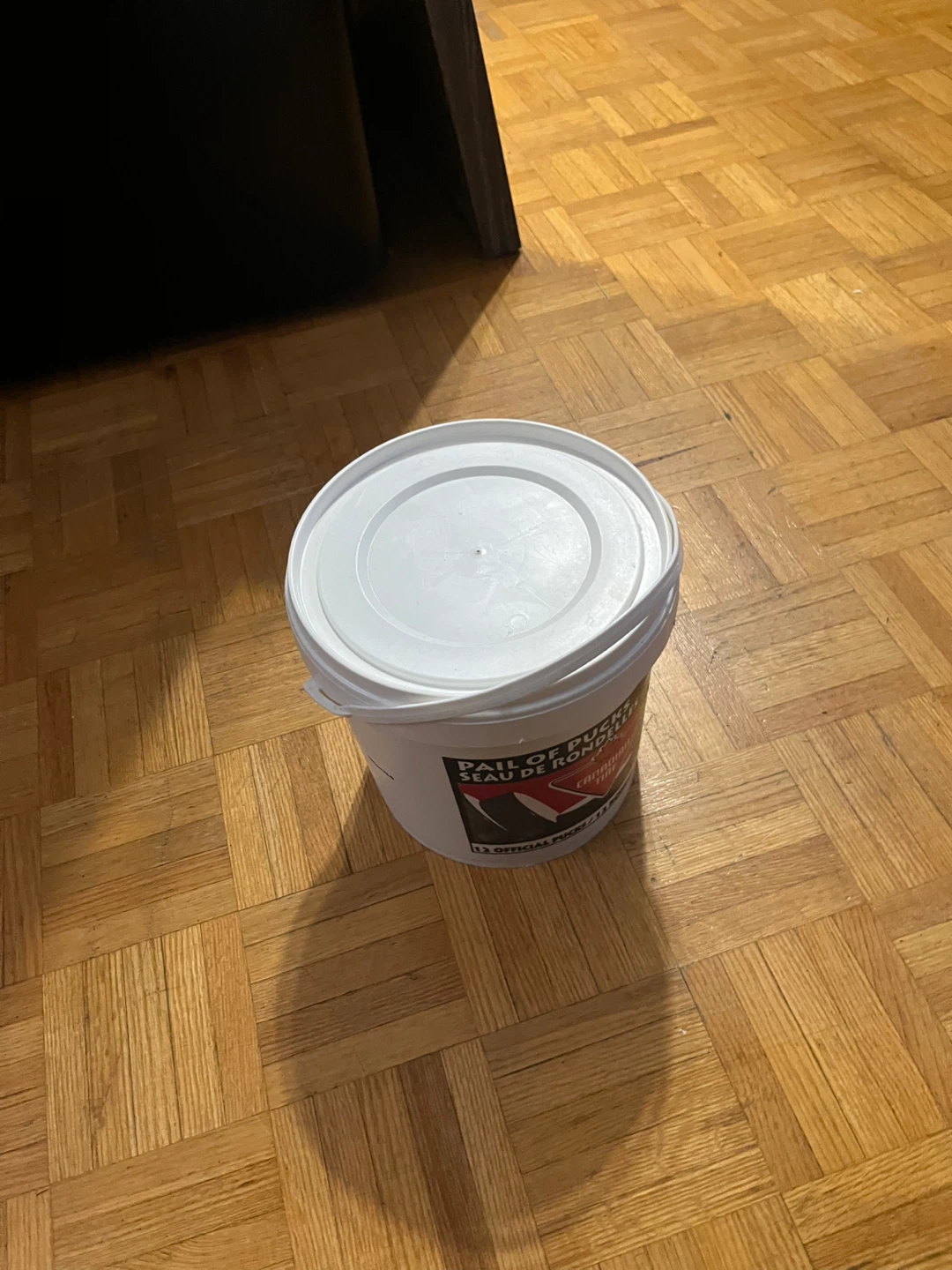Bucket & 15 hockey pucks - photo 4