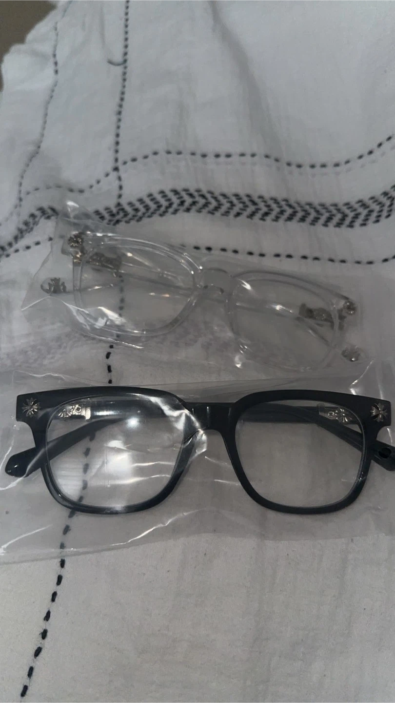 Chrome Hearts Glasses - Black & Clear