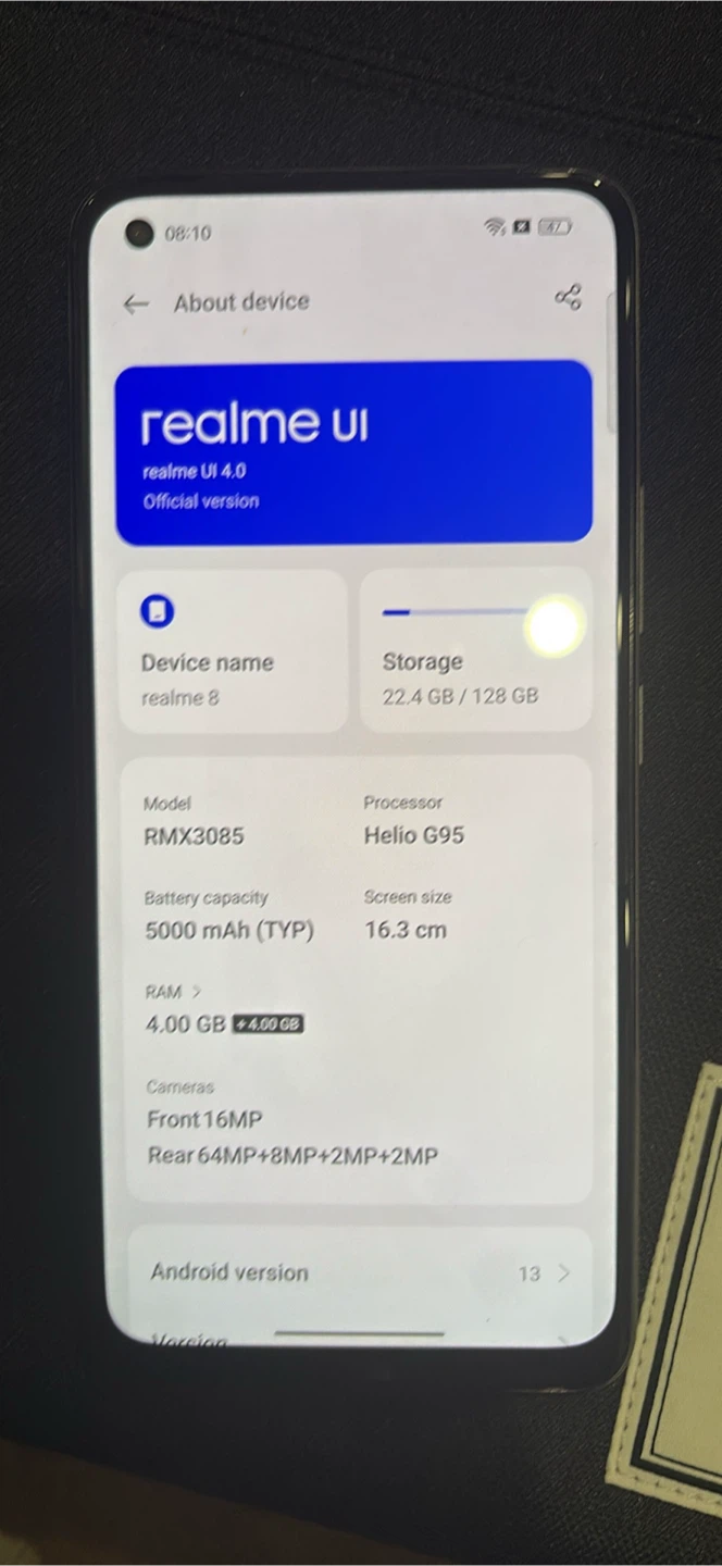 Realme 8 Smartphone - 128GB Storage, 4GB RAM - photo 5