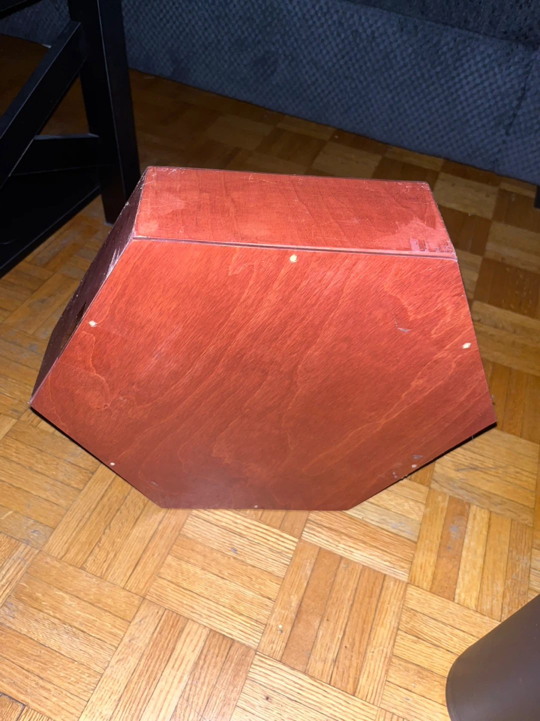 Wooden Hexagonal Display Shelf - photo 3