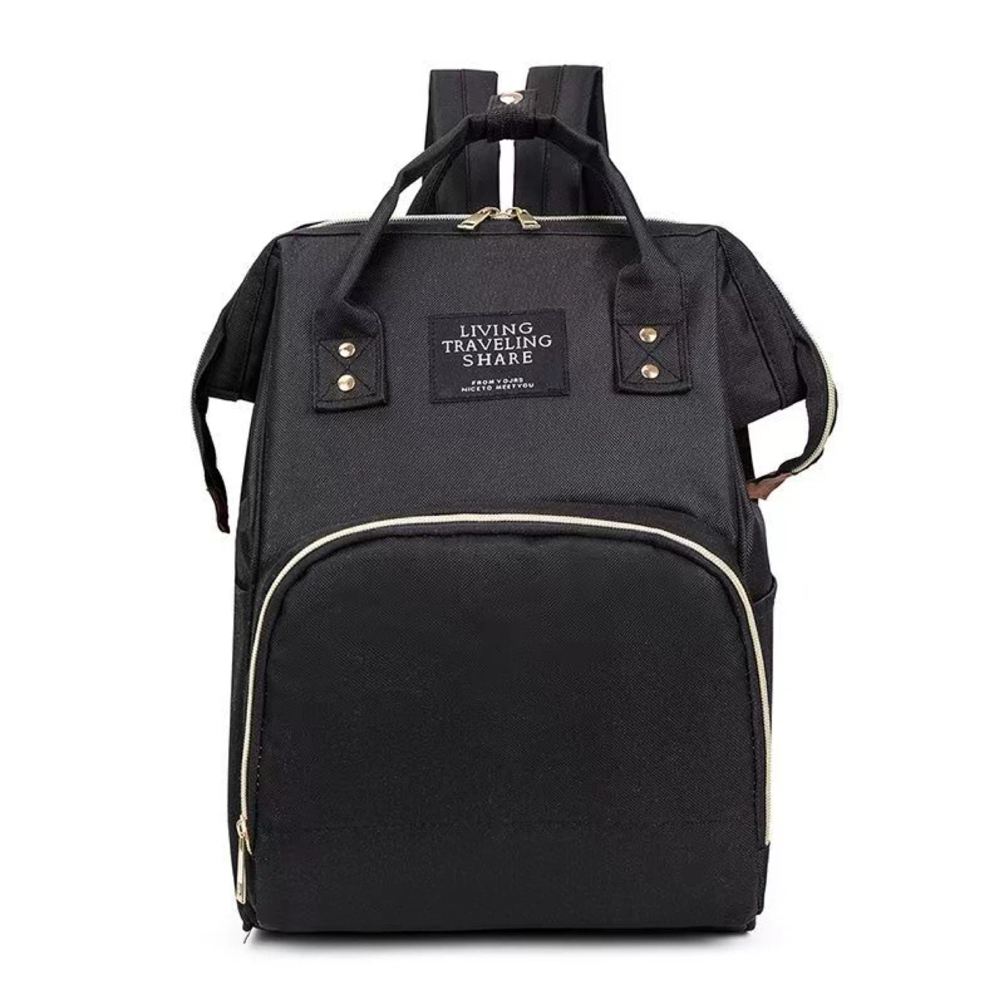Black Diaper Bag Backpack