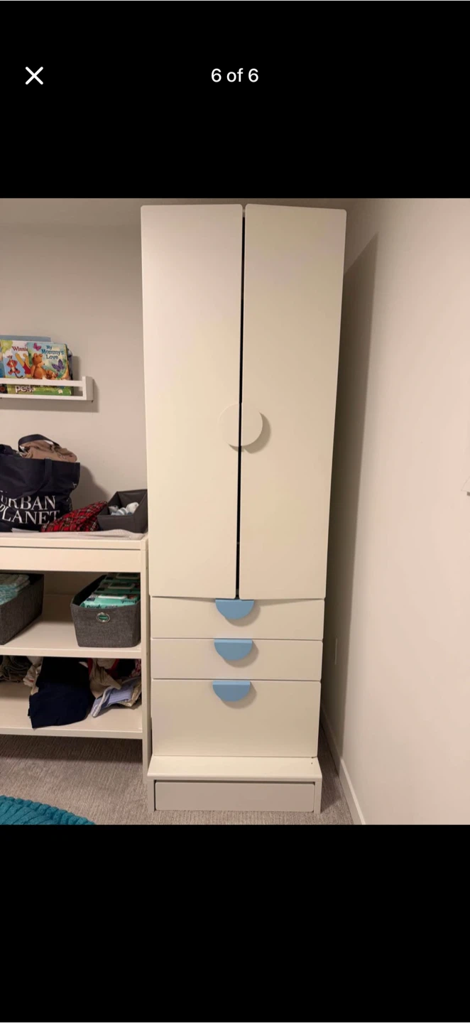 IKEA SMÅSTAD Wardrobe with 3 Drawers
