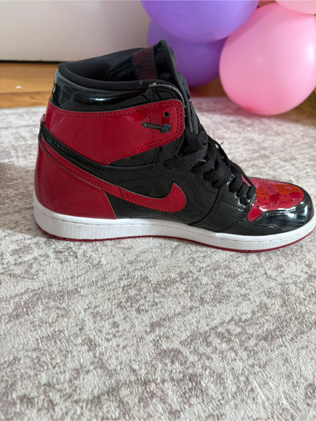 Air Jordan 1 High OG "Bred Patent" Sneakers - photo 5