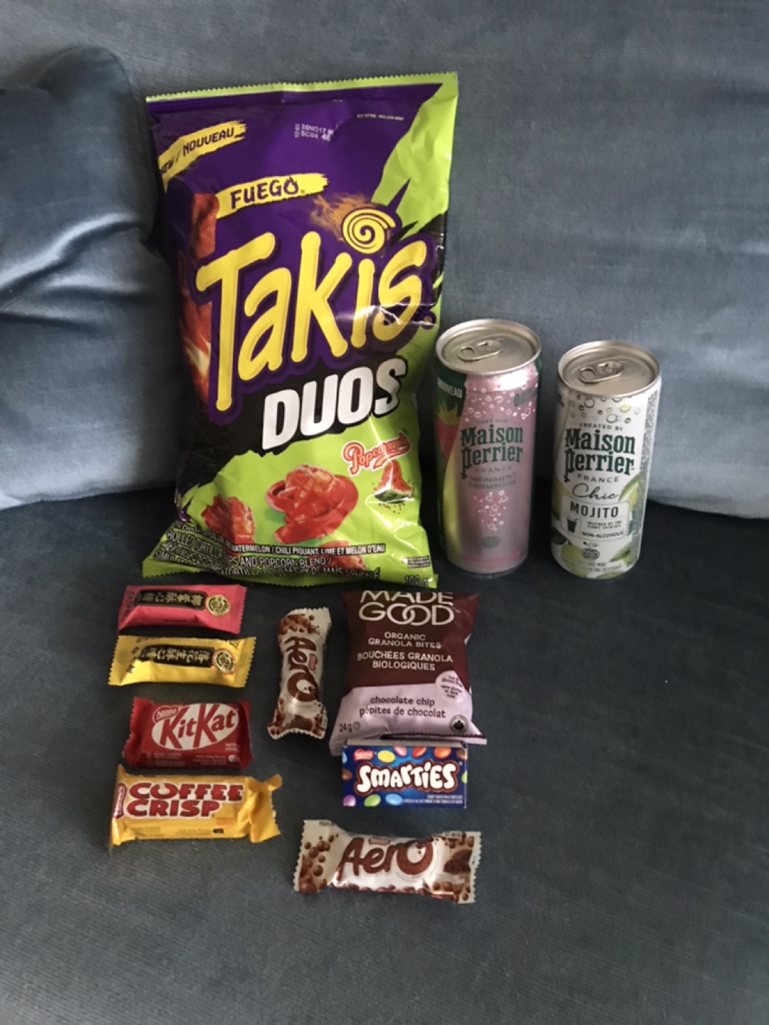 Snack Pack: Sparkling Drinks & Chips & Chocolates
