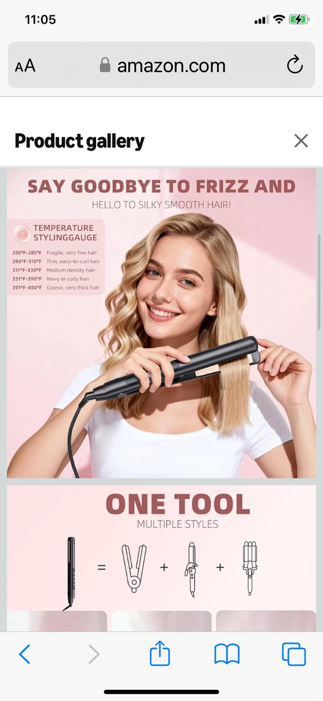 Straightener Hair Iron with Digital Display and Box - photo 2