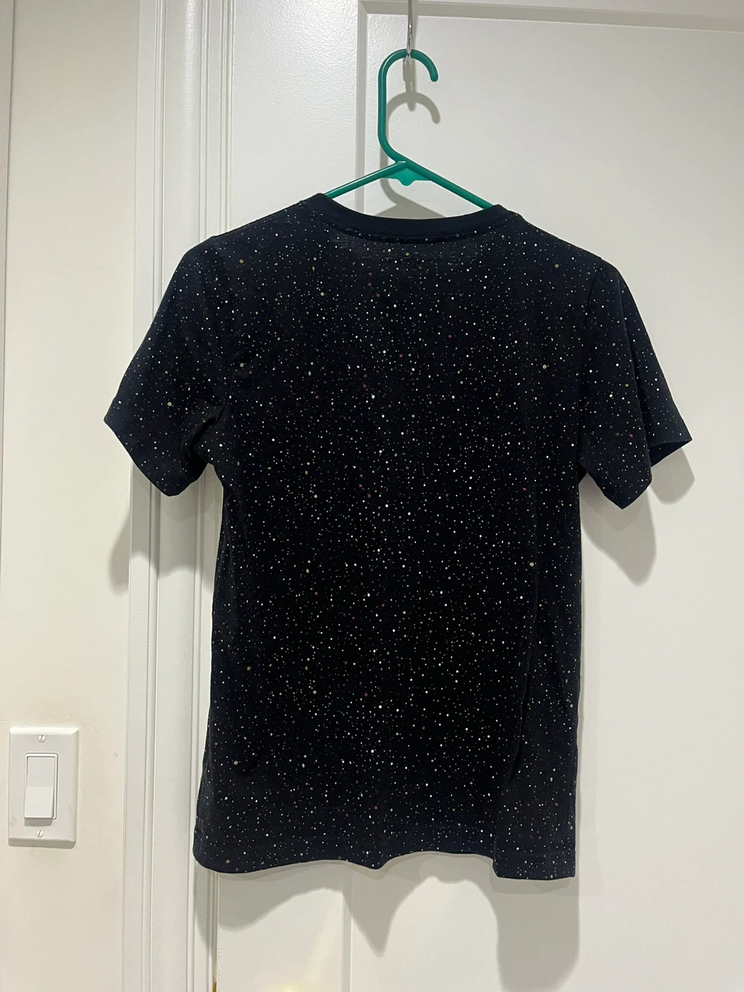 Jordan Kids T-Shirt - Black Speckle Print - Size L (12-13 YRS)