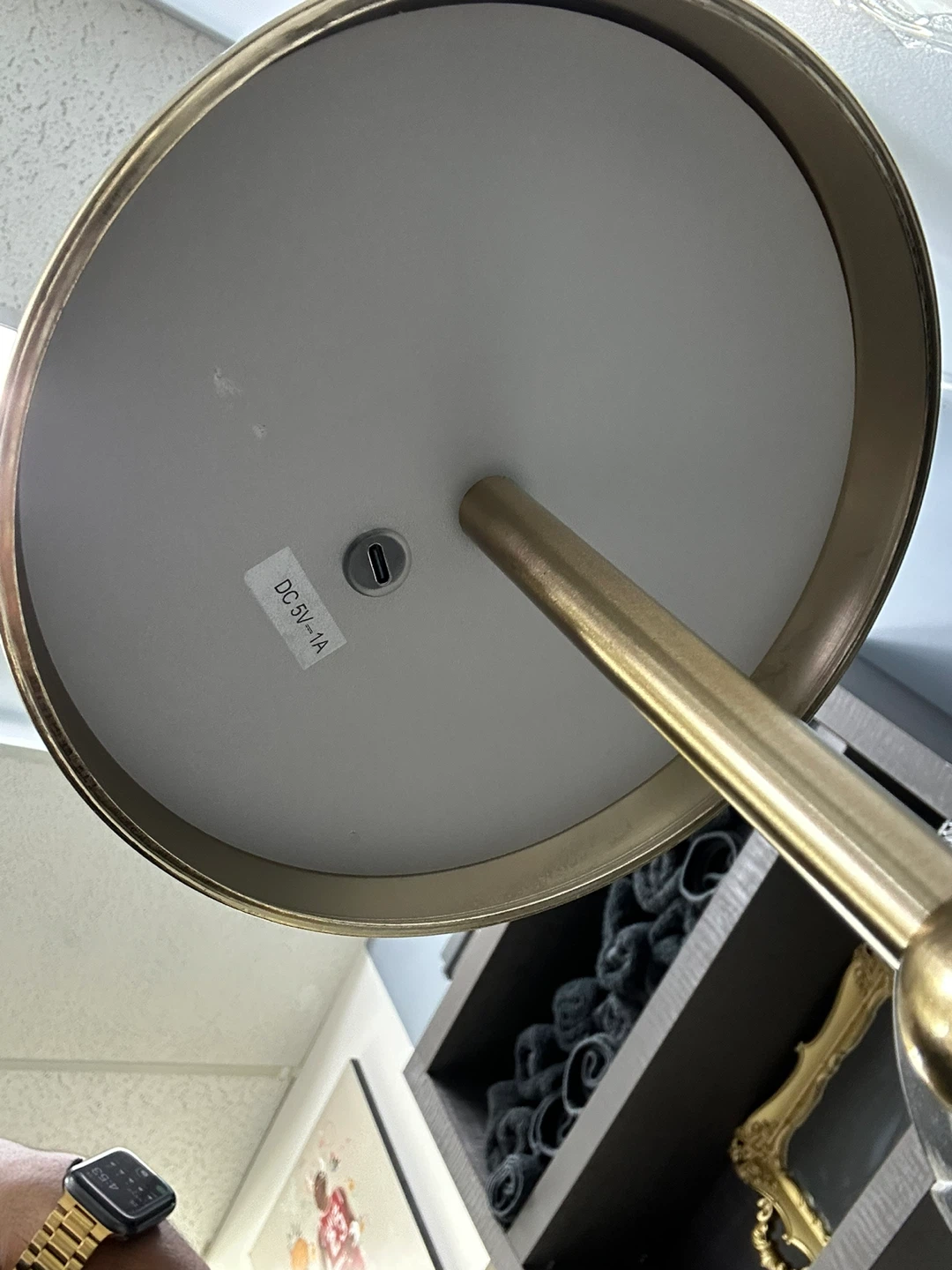 Brass Accent Lamp with USB Power - photo 4
