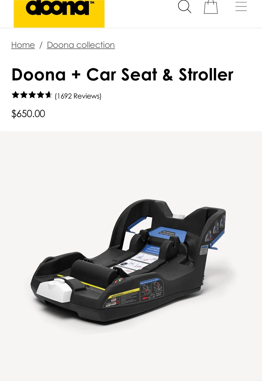 Doona+ Infant Car Seat and Stroller - photo 5