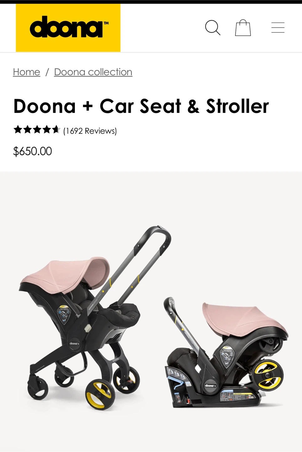 Doona+ Infant Car Seat and Stroller - photo 4