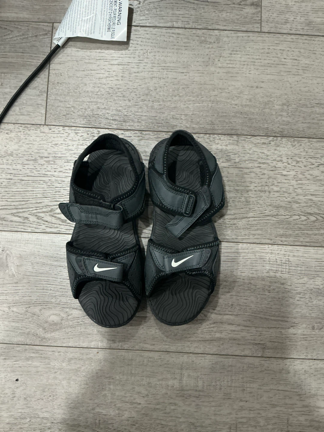 Nike Kids' Sandals Black Size 4Y