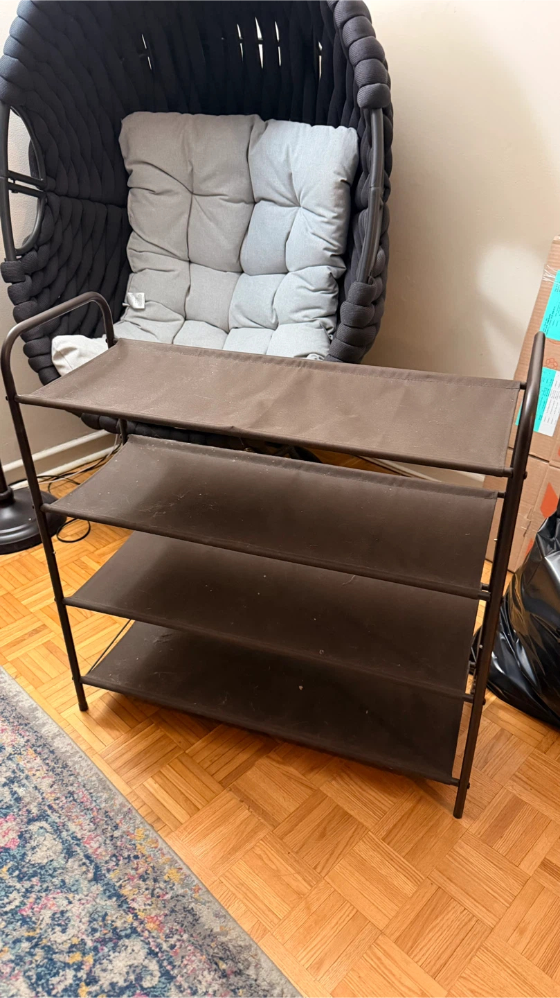 4-Tier Brown Shoe Rack - photo 2