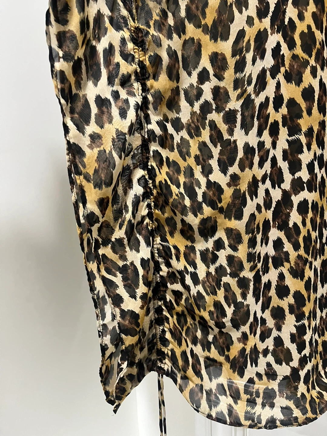 Sheer Leopard Print Kaftan Top - photo 5
