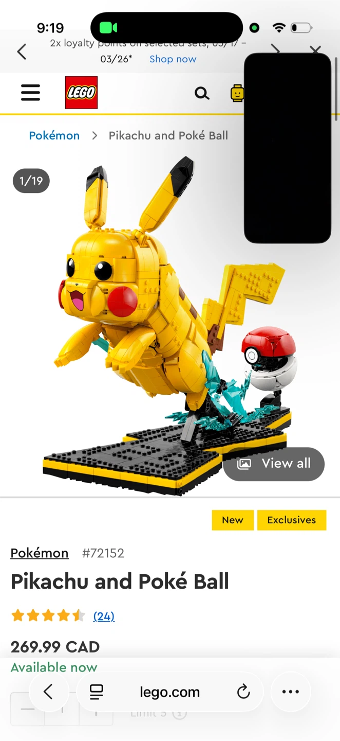 LEGO Pokémon Pikachu and Poké Ball Set 72152 - photo 3