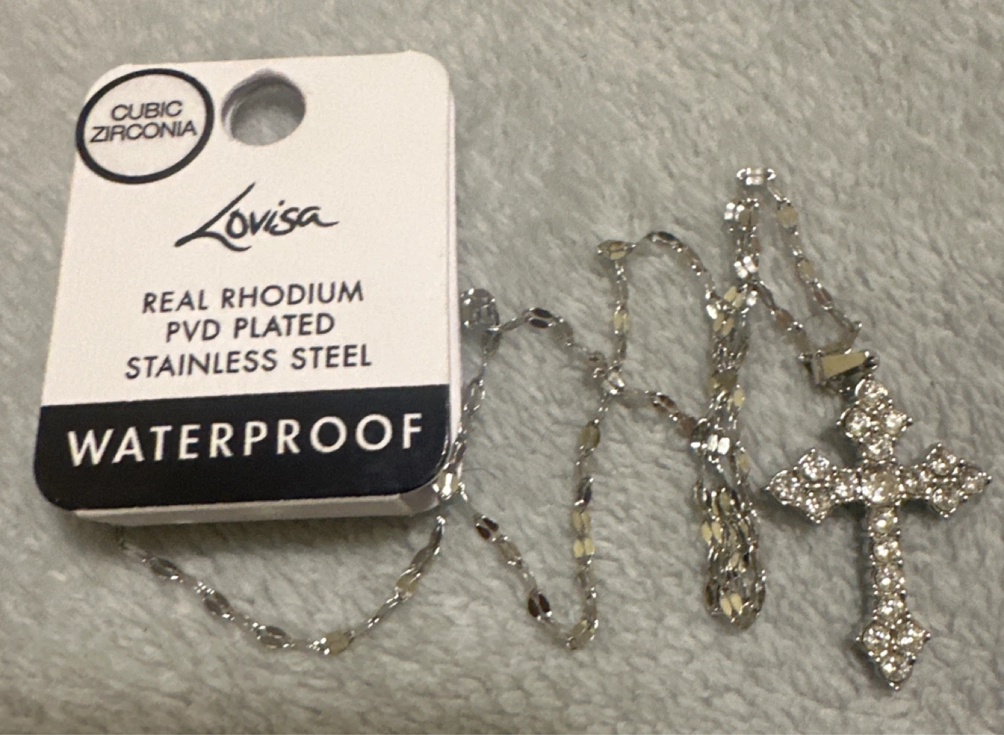 Lovisa Waterproof Rhodium Plated Stainless Steel Necklace