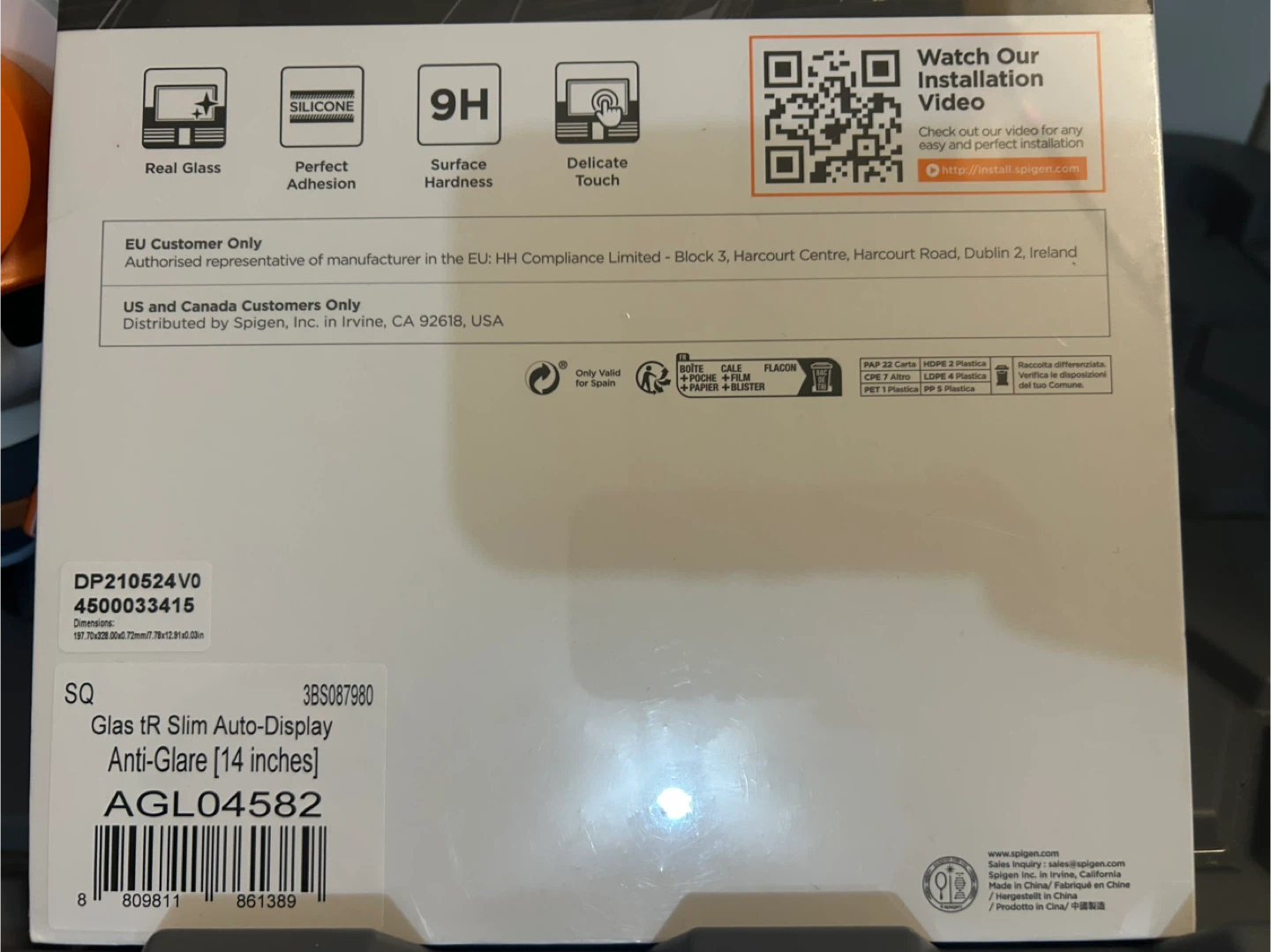 Spigen Glas TR Slim Auto Display Protector Anti-Glare 14 inches - photo 4
