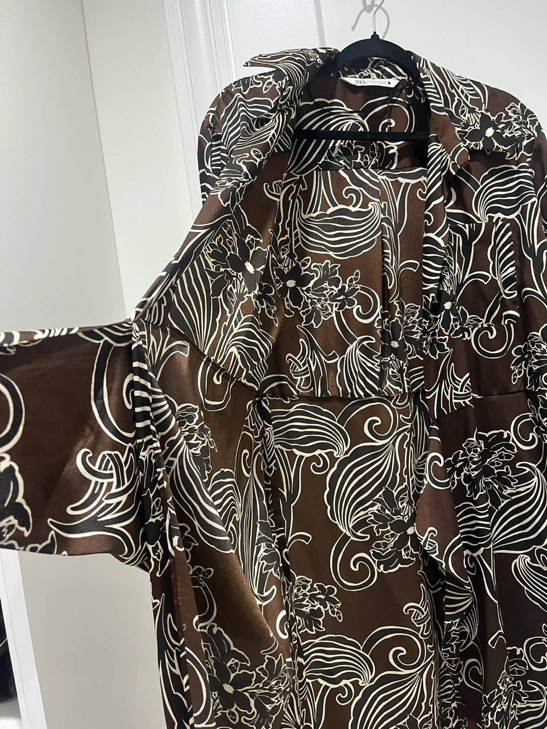 Zara Long Sleeve Printed Maxi Dress - photo 5