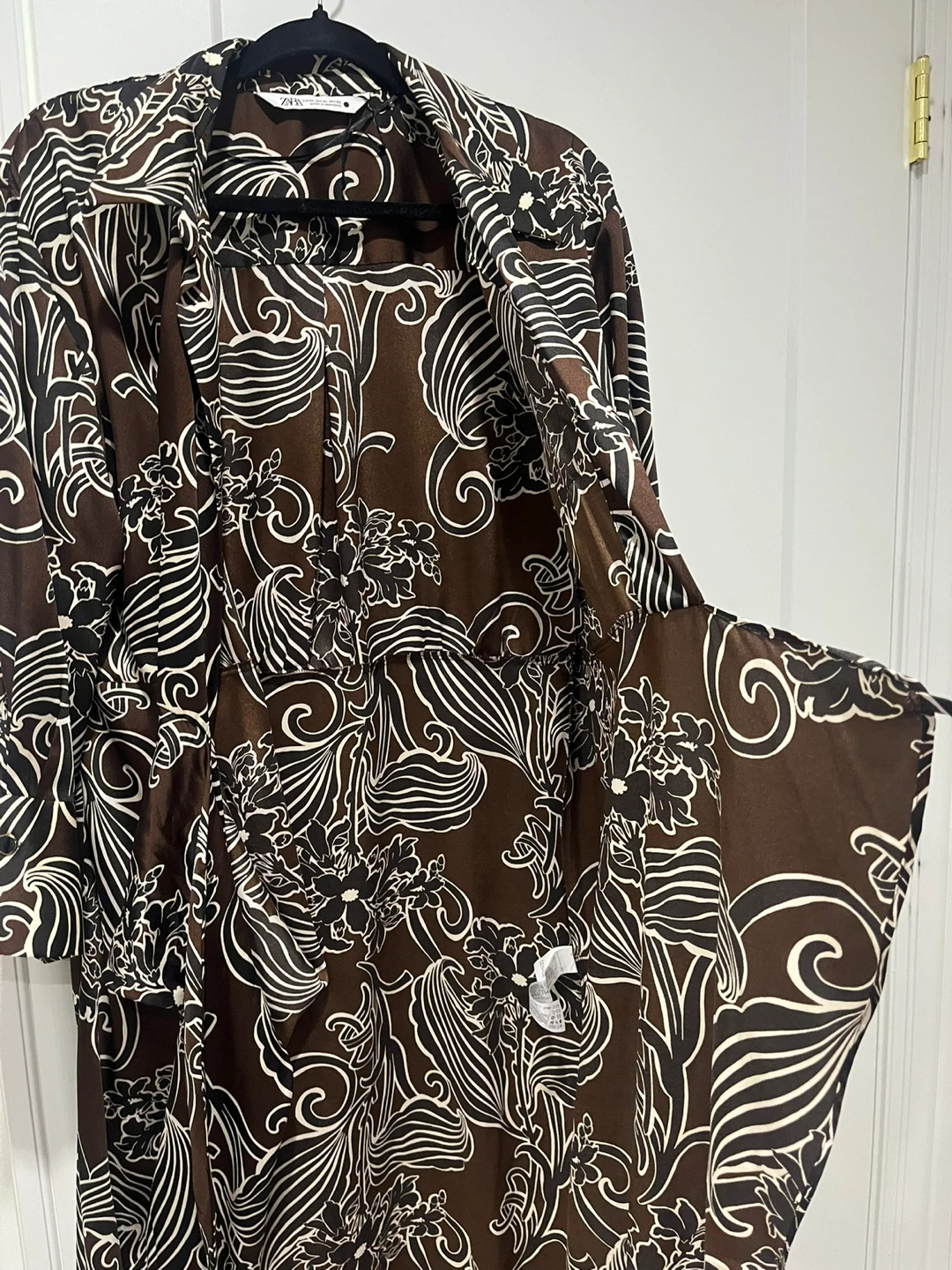 Zara Long Sleeve Printed Maxi Dress - photo 4
