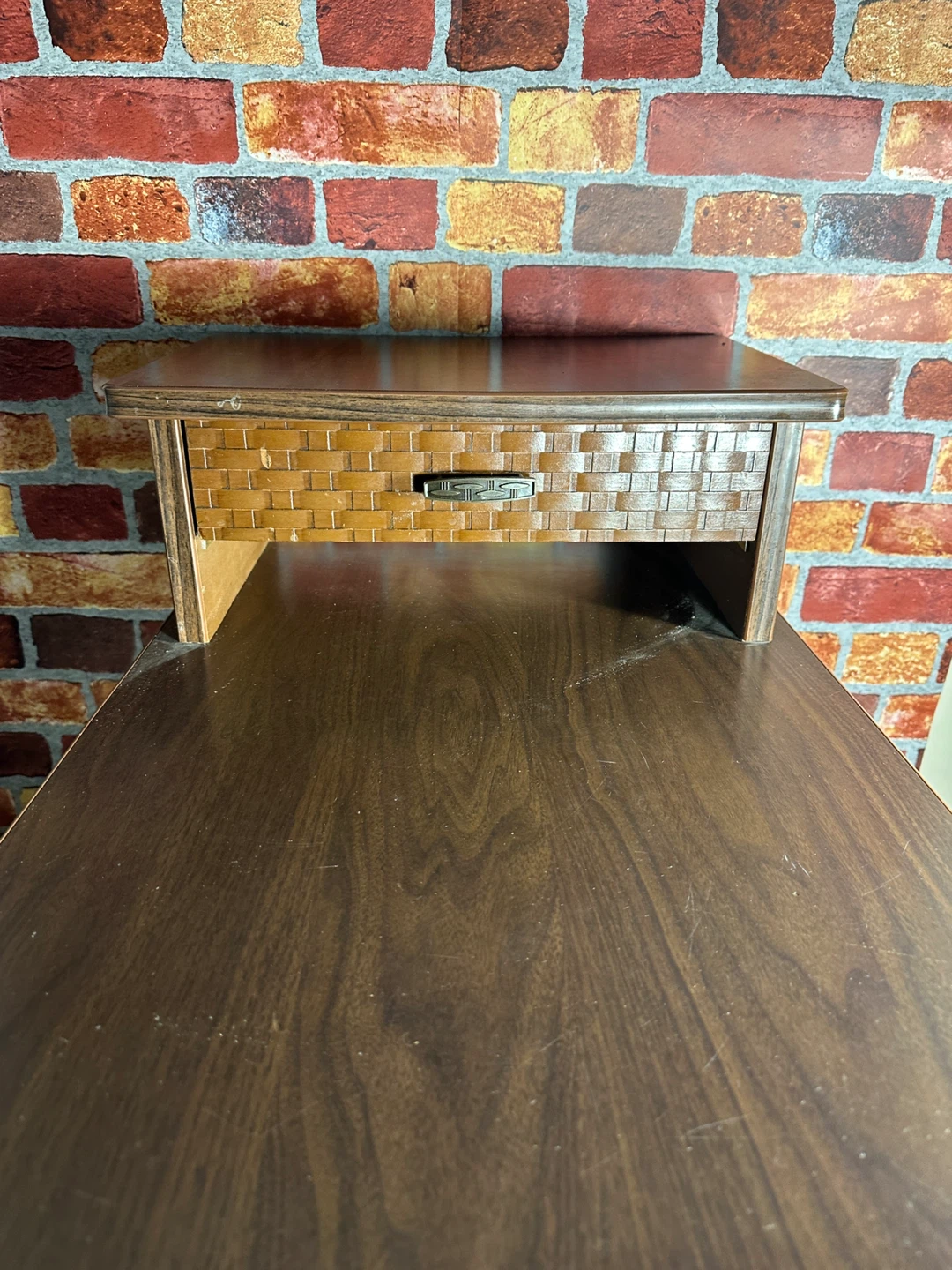Vintage Mid-Century Side Table with Drawer - photo 3