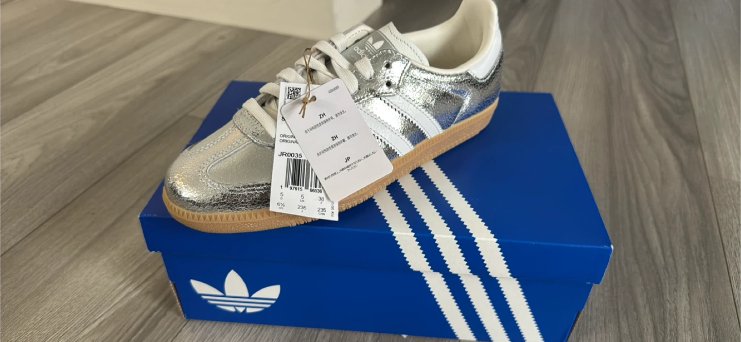 Adidas Samba OG Silver Metallic Shoes