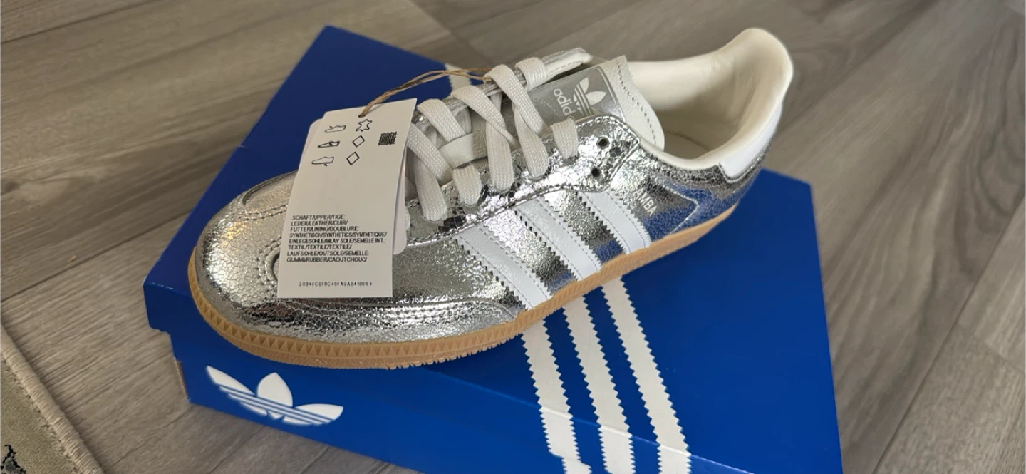 Adidas Samba OG Silver Metallic Shoes - photo 2