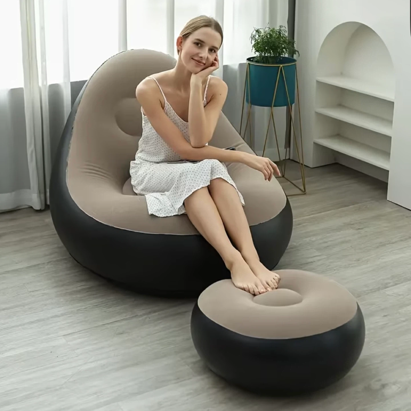UPWELL Comfortable Inflatable Couch 2PCS SET