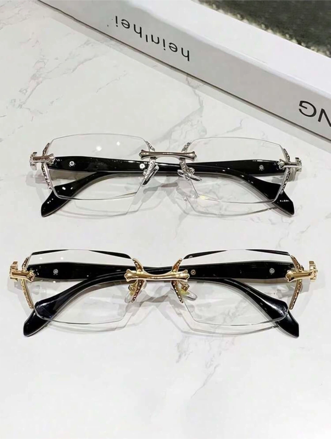 Chrome Hearts Style Rimless Eyeglasses - photo 5