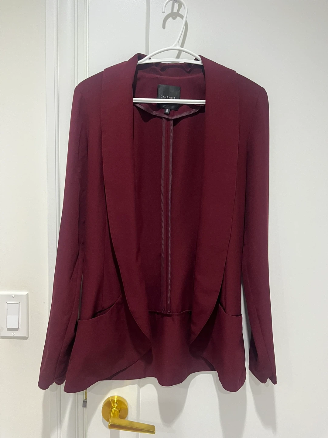 Dynamite Burgundy Blazer - Size M