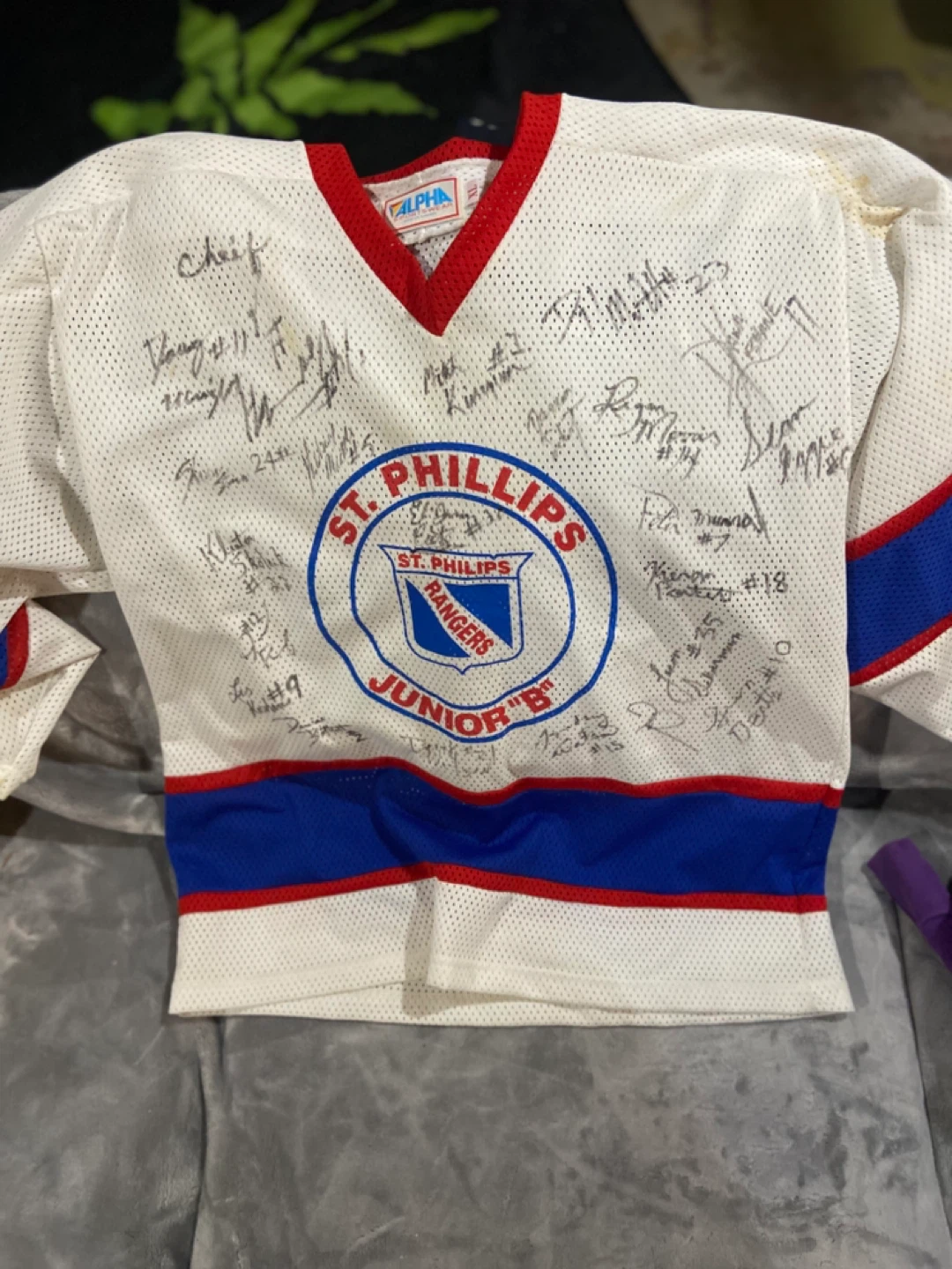 St. Phillips Rangers Junior 'B' Autographed Hockey Jersey - photo 2